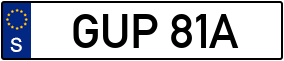 Trailer License Plate